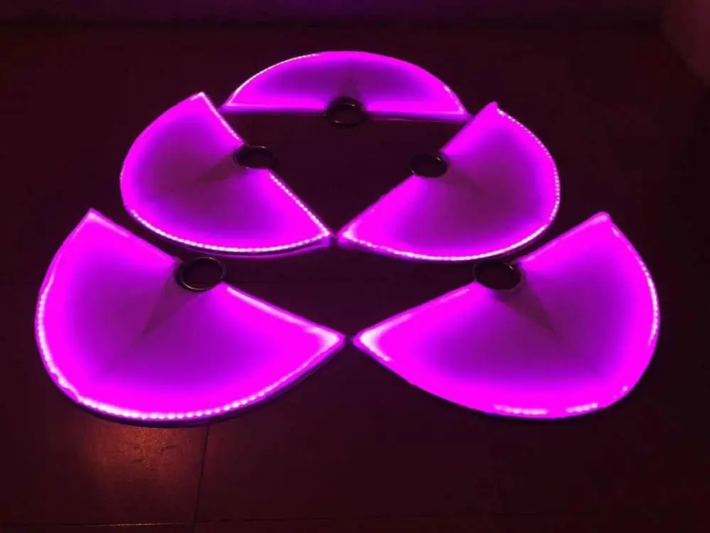 Ventilador de luz LED para palco, show de dança, festa, boate