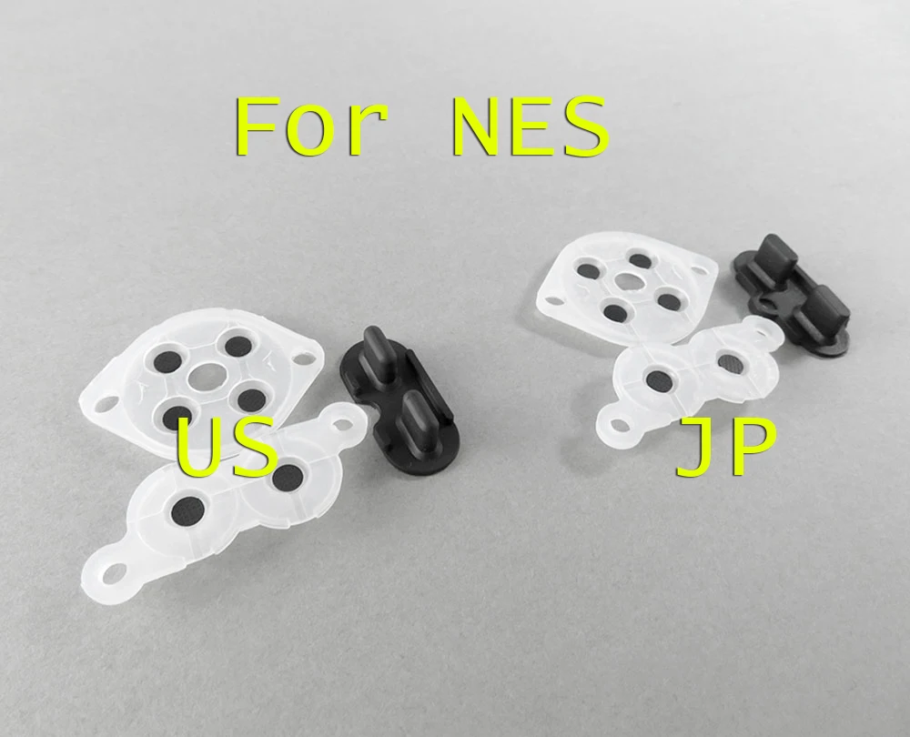 

150sets US/EU JP Silicone Conductive Rubber Adhesive Button Pad Keypads High Quality For NES FC Nintendo Conductive Replacement