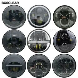 5.75 inch motorcycle headlight LED farol moto фара для мотоци For Night Rod Iron 883 Dyna Sportster 1200 Indian Scout Triumph