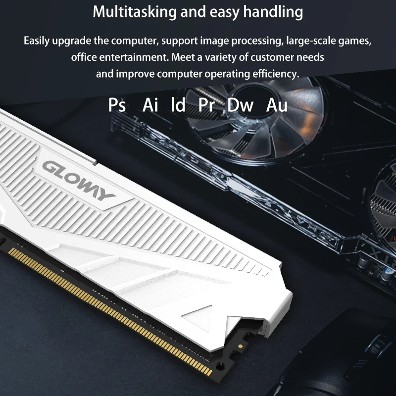 Gloway 컴퓨터용 데스크탑 방열판 메모리, RAM DDR4, 3200mhz, 16GB, 8GB, 3600mhz