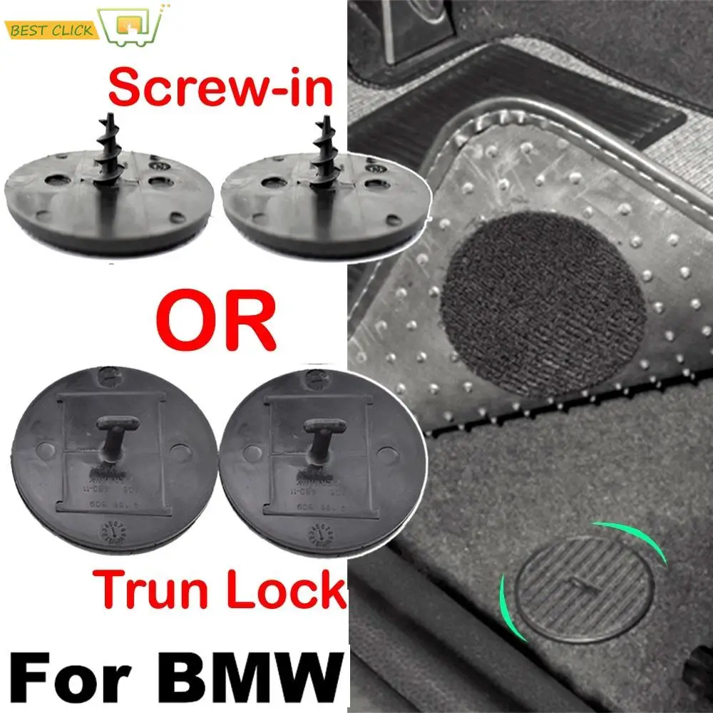 2Pcs/Set For BMW Clip Car Mat Clips / Fixings / Auto Fasteners Floor Twist Trun Lock T Shape Carpet Holder Sticker For BMW MINI