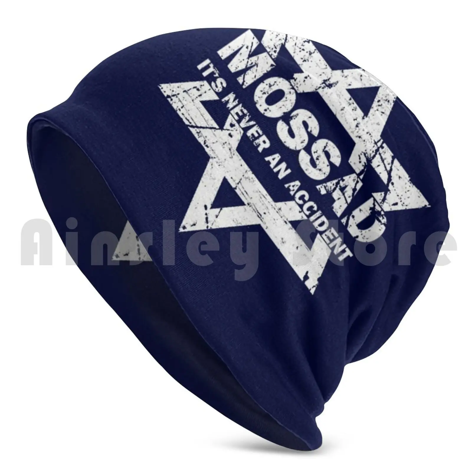 Mossad Israeli Intelligence Special Operations It's Never An Accident Beanies Knit Hat Hip Hop Mossad Its