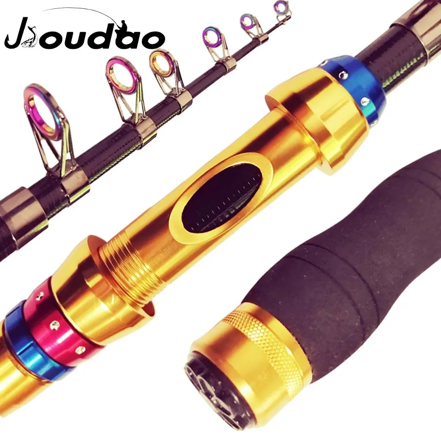 

Jioudao Telescopic Fishing Rod Super Hard Carbon Fiber Carp Fishing Pole 1.8M/2.1M/2.4M / 2.7M/3.0M/3.6M Saltwater Fishing Rod