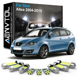 AENVTOL Canbus For Seat Altea XL 5P1 GPS 2004 2005 2006 2007 2008 2009 2010 2011 2015 Indoor LED Kit Front Dome Light Trunk Lamp