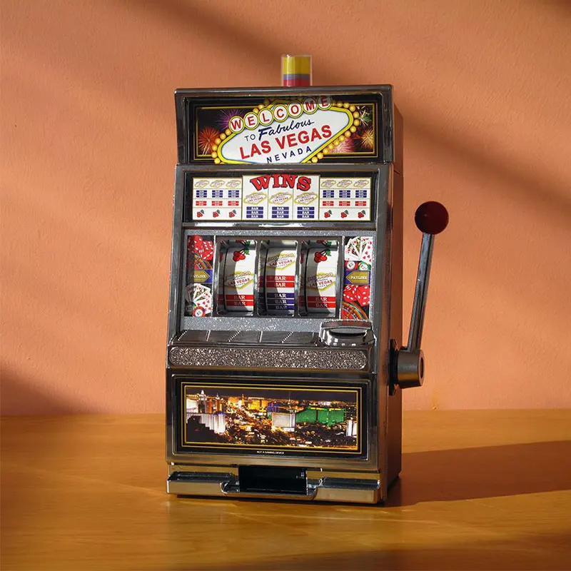 Creative Las Vegas Game Machine Shape Money Box, Children's Deposit Machine Piggy Bank Coin Storage Desktop Decoration