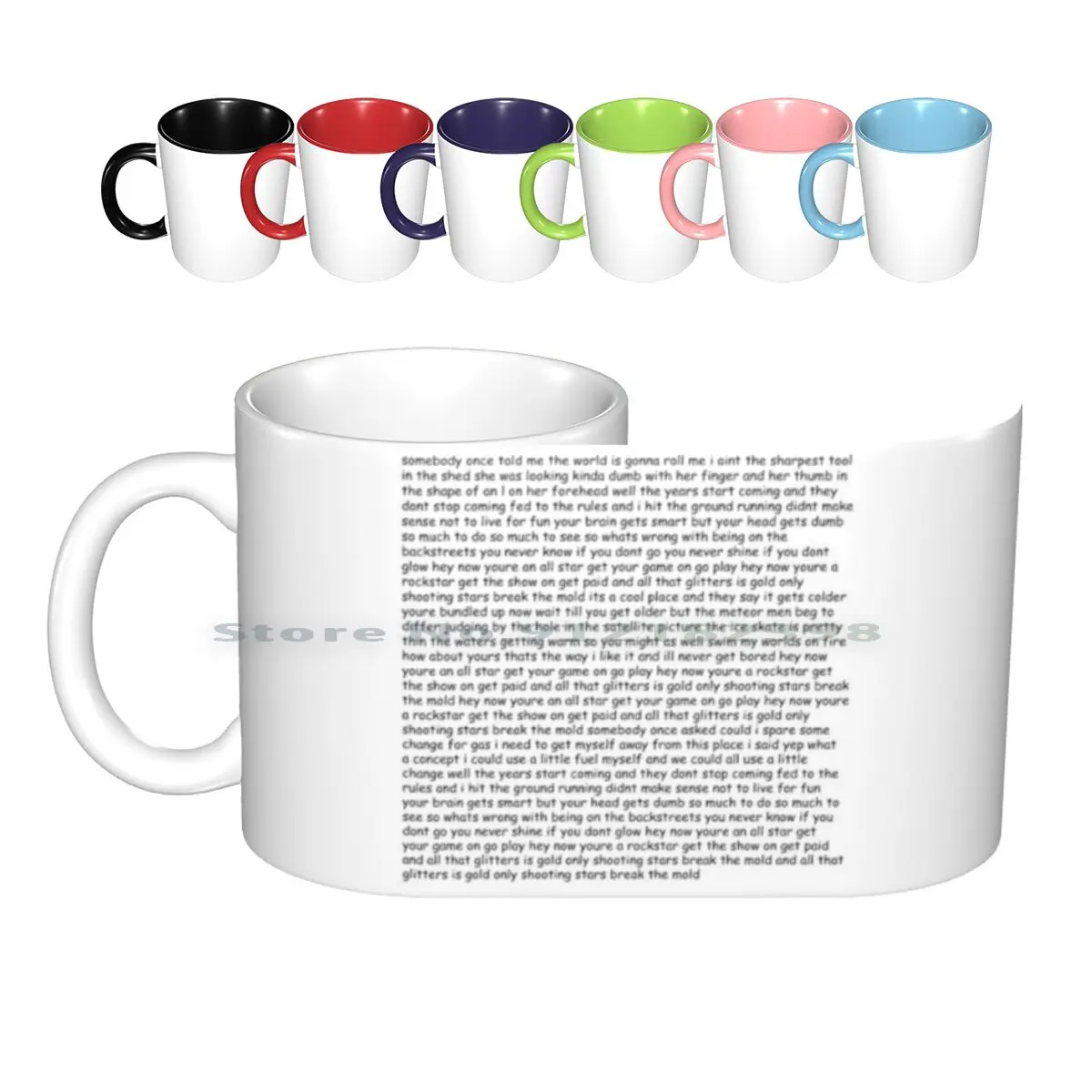 Smash Mouth - Lyrics Ceramic Mugs Coffee Cups Milk Tea Mug Smash Mouth Smash Mouth Smash Mouth Smashmouth Smashmouth Smash Mouth