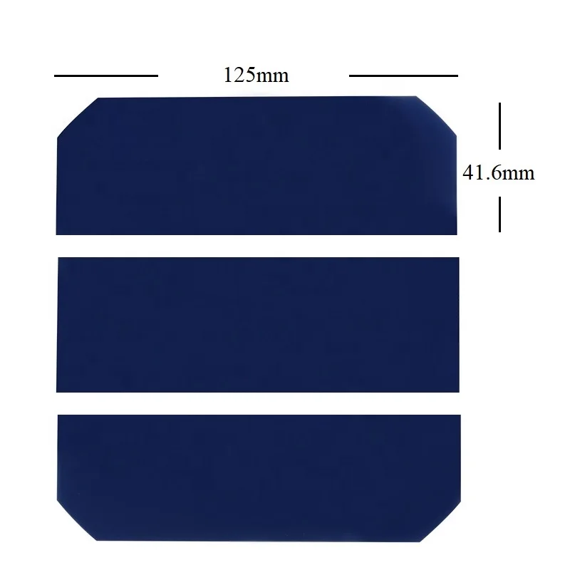 Ogniwa słoneczne półelastyczne 125mm * 41.6mm Sun-power dla majsterkowiczów monokrystaliczny elastyczny panel słoneczny 50 sztuk/partia