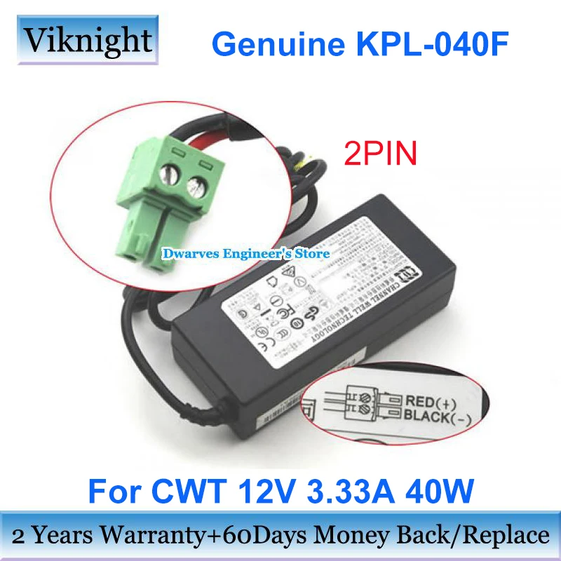 

Genuine 12V 3.33A 40W Power Supply CWT KPL-040F PAA040F Laptop Charger for LCD DISPLAY CML-190GT AC/DC Adapters