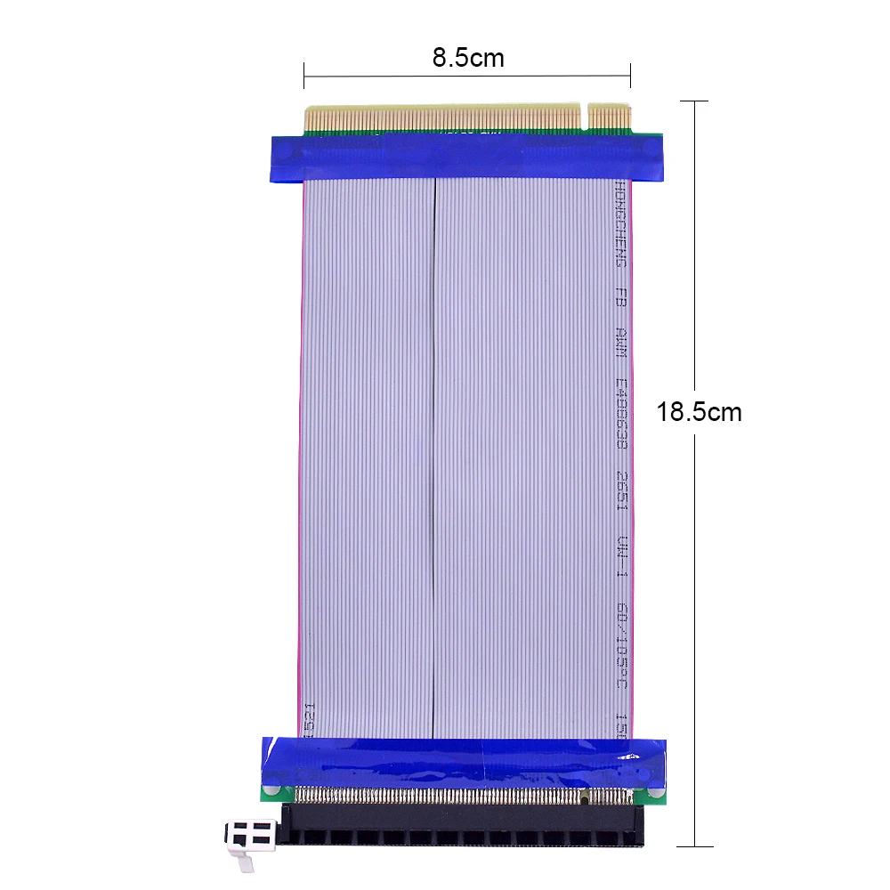 CHIPAL PCIe 16X to 16X Riser Card PCI-E Slot Extender Flexible Ribbon Cable Adapter For Graphics Card GPU