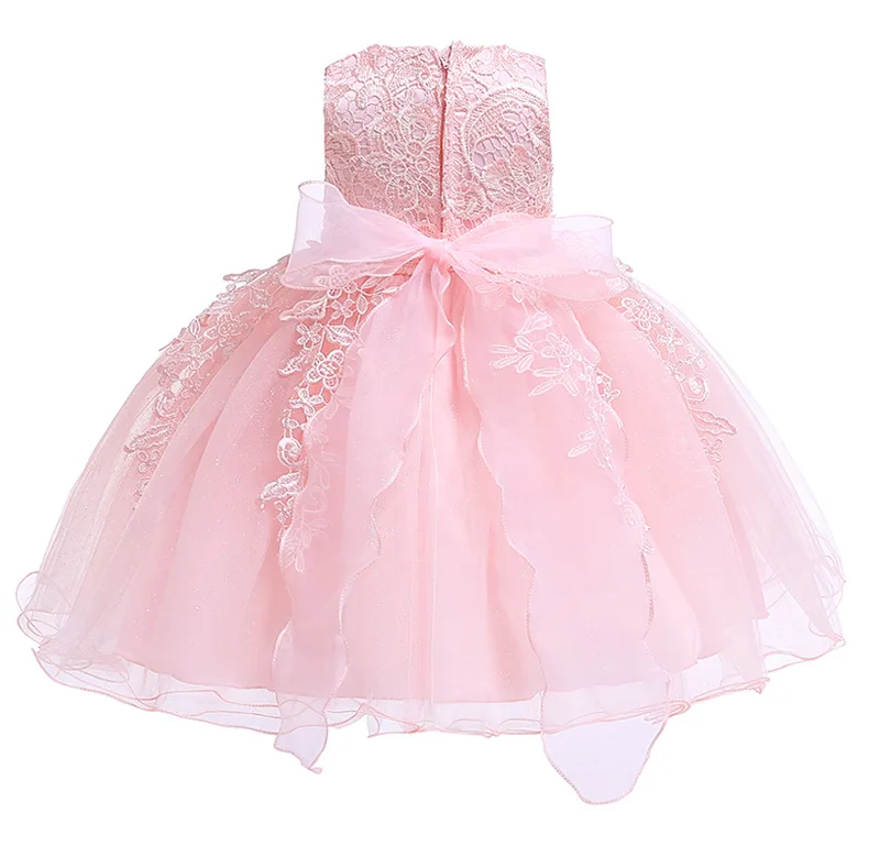 Baptism 1st Birthdays Dress For Newborn Dresses Infantil Christening Clothes Big Bow Baptism Princess Tutu Dress 0 3 24M