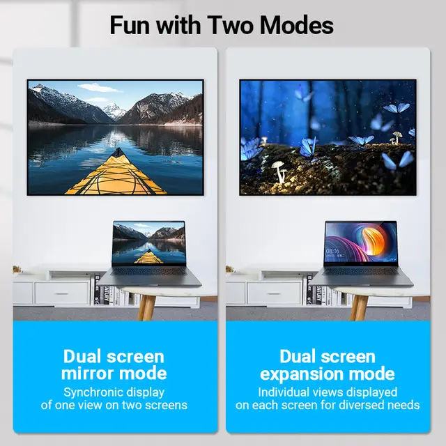 Vention HDMI מתאם 90 270 תואר זווית נכונה 4K HDMI Extender, תמונה 4