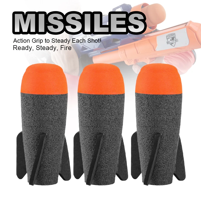 

2Pcs Black Missile For Nerf Soft Missile for NERF N-Strike Modulus Missile Blaster with Elite Missile for Kids Children Gift