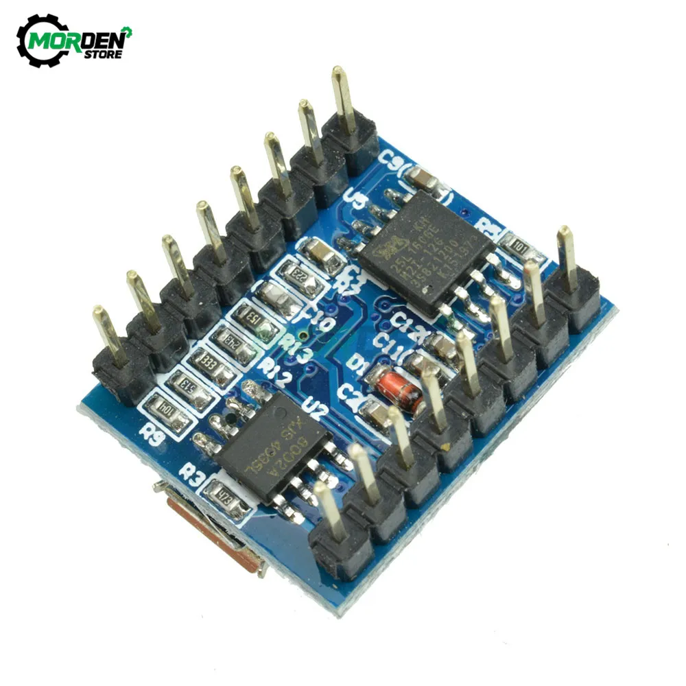 New Arrival JQ6500 Voice Sound Module USB Replace One to 5 Way MP3 Voice Standard Dropship