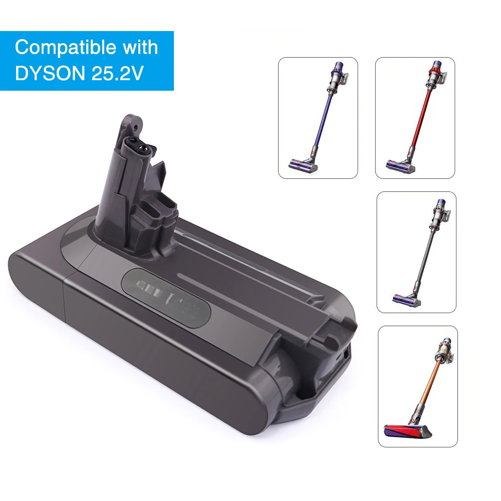 

3000mAh 25.2V Li-ion Rechargeable Battery For Dyson V10 Series Animal /V10 Absolute/V10 Motorhead Cordless Stick Vacuum Cleaner