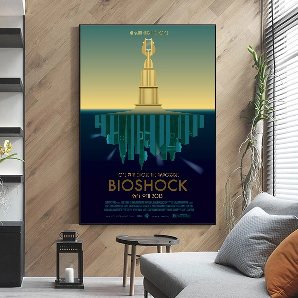 Bioshock Game Poster Home Wall Painting Decoration (No Frame)