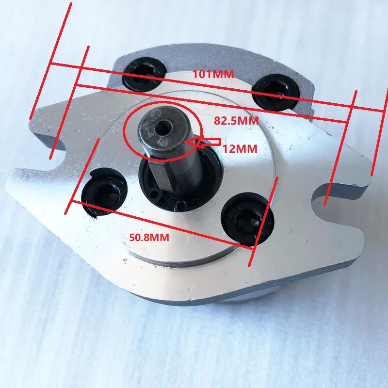 Imagem -03 - Bombas de Engrenagem Hidráulicas Hgp1a-f6r Hgp-1a-f8r Hgp-1a-f8l Bomba de Óleo de Alta Pressão para Fabricantes de Transferência de Óleo Liga de Alumínio