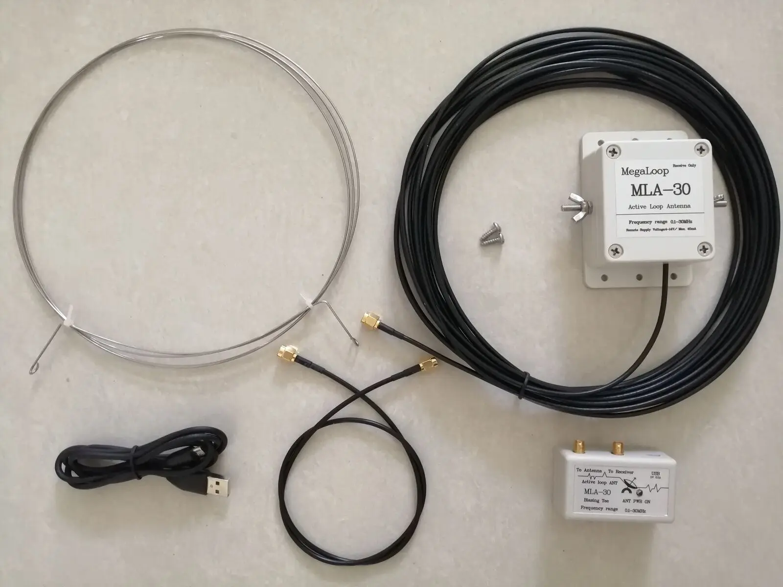 MLA-30 100kHz-30MHz Loop Antenna Active Antenna For HF MF Shortwave Radio