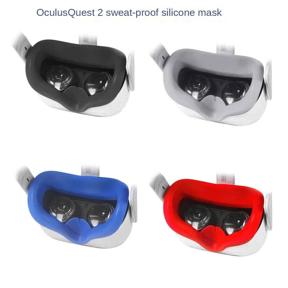 For Suitable for Oculus quest 2 sweat-proof silicone mask shading soft silicone mask VR replacement accessories