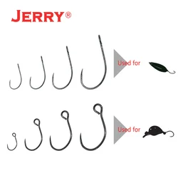 Jerry Single Hook Area trota cucchiaio da Pesca Spinner luccica esca in plastica dura Wobber accessorio d'acqua dolce spina amo da Pesca