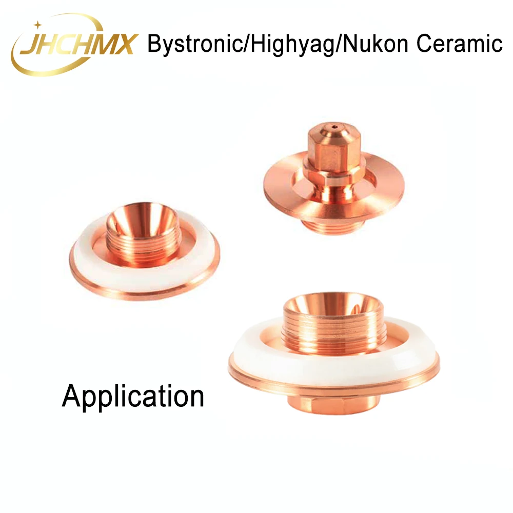 Jhchmx แหวนเซรามิกเลเซอร์ highyag/nukon อะไหล่10046025 Dia.35.2mm Thk.4mm ไฟเบอร์เลเซอร์สำหรับ bystronic