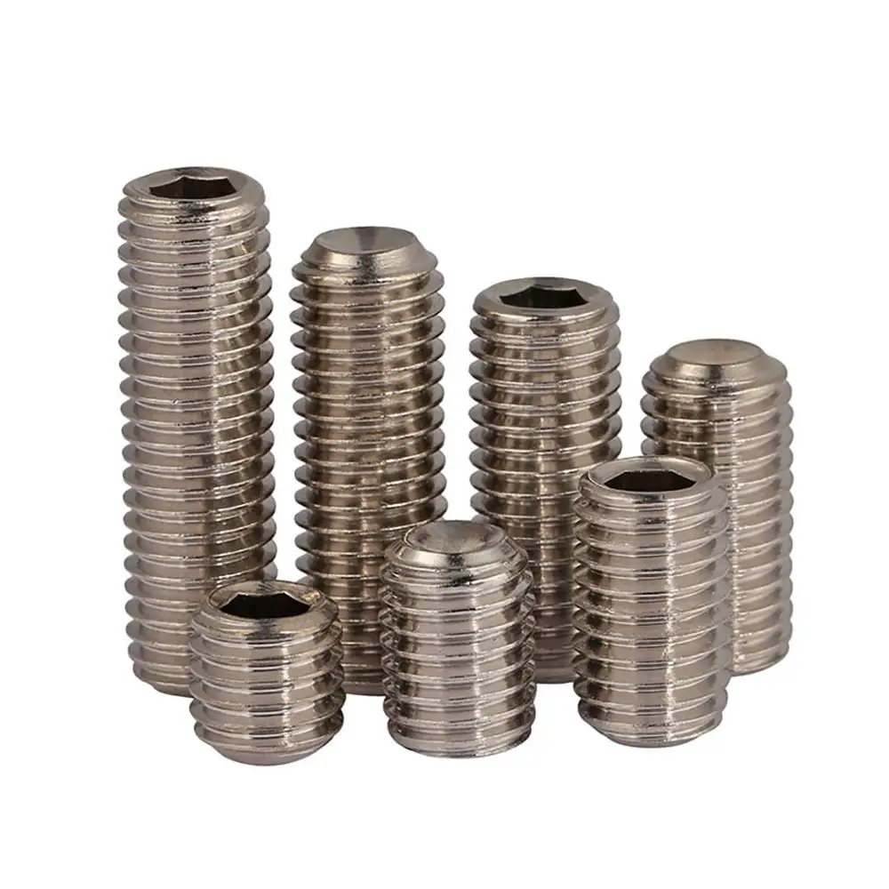 Tornillos hexagonales de acero inoxidable 316, juego de tuercas Grub, de punto de Copa, M3, M4, M5, M6, M8, M10