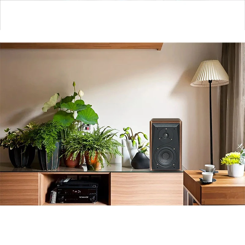 10~200W 4 Ohm 5 Inch Speakers Fever Hifi Passive Bookshelf Speakers F38 Audio Monitor Amplifier Wooden 2.0 Speakers