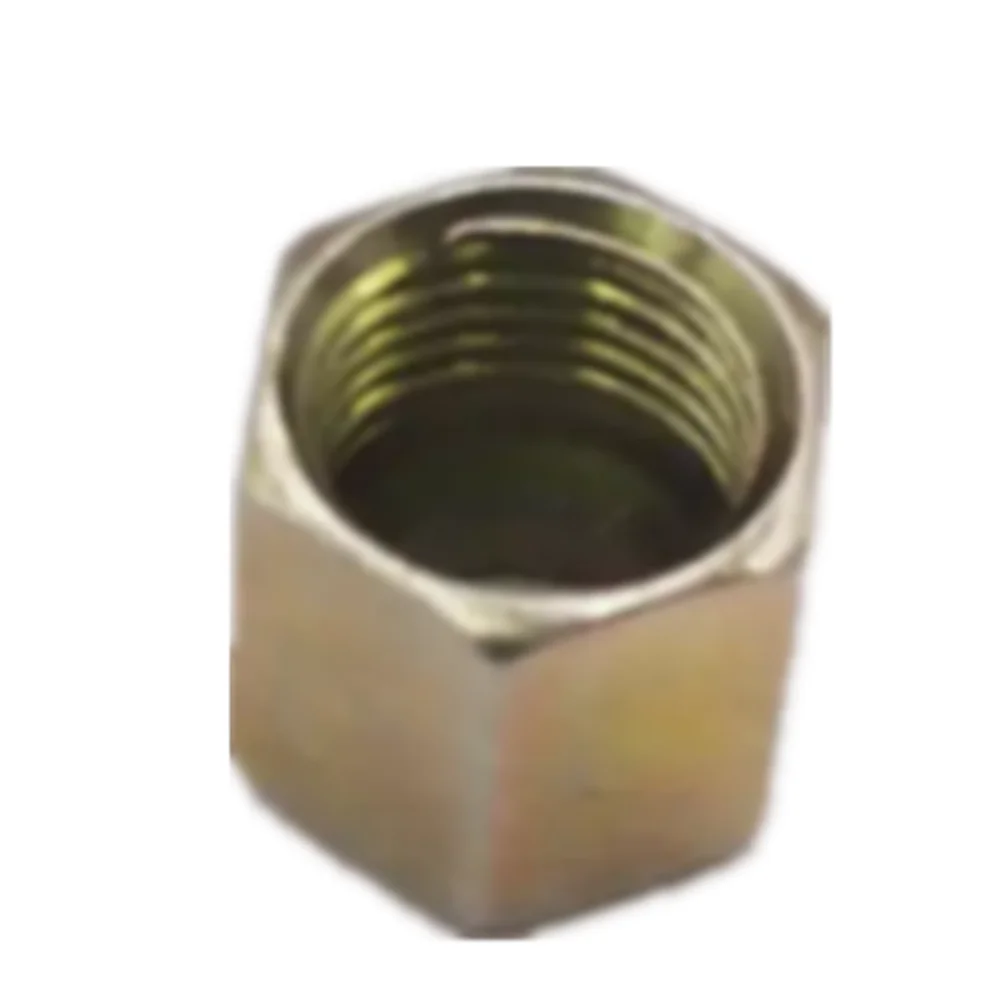 1PC 6mm Tube OD 11cm Length Fitting Parts 9mm Thread Dia. Hex Nuts w Outlet Tube Pipe for Air Compressor