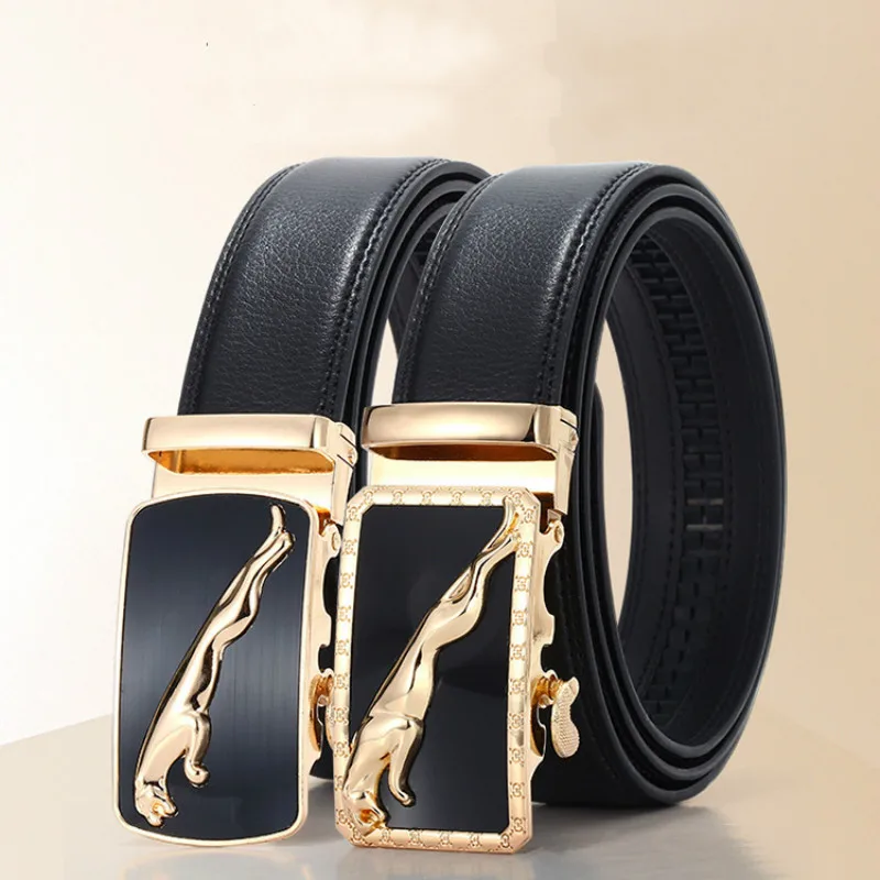 

new Men belt fashion pu Alloy Automatic buckle belt business affairs casual decoration belt men's belts 3.5cm luxury fashion