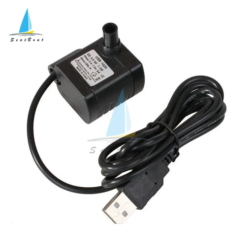 DC 5V 12V 3W 200L/H Ultra-quiet Mini Brushless Submersible Water Pump for Aquarium Fountain Air Fish Pond Tank