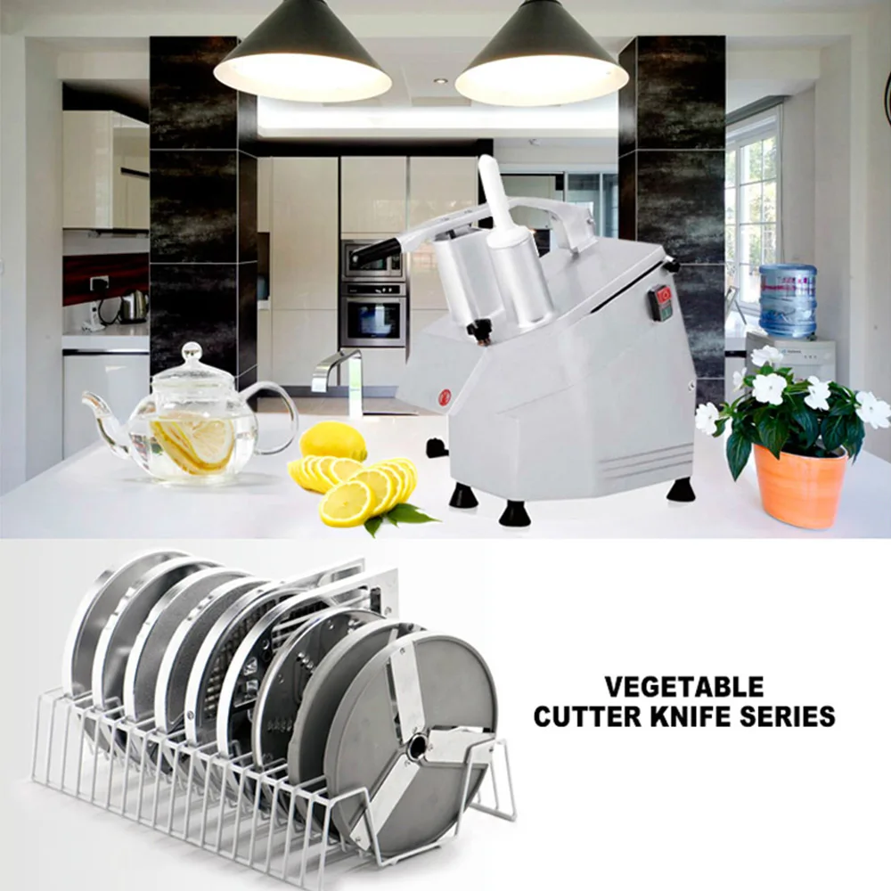 Commercial Vegetable Cutter Carrot Processor Potato Slicer Lemon Slice Cheese Grating Cutting Machine