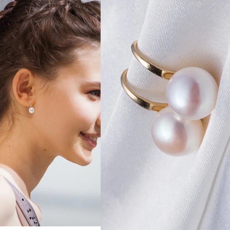 Glamour Earrings Sale Natural Freshwater Pearl Earrings Korean Fashion 2019 New Popular Pearl Women\'s Earrings Wholesale