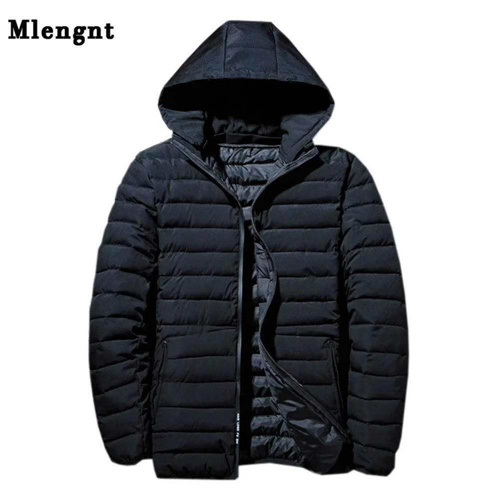 Pria Tebal Hangat 5XL-9XL Jaket Musim Gugur Musim Dingin Pria Kasual Longgar Klasik Jaket Pakaian Luar Jaket Mantel Varsity Berkerudung Mantel