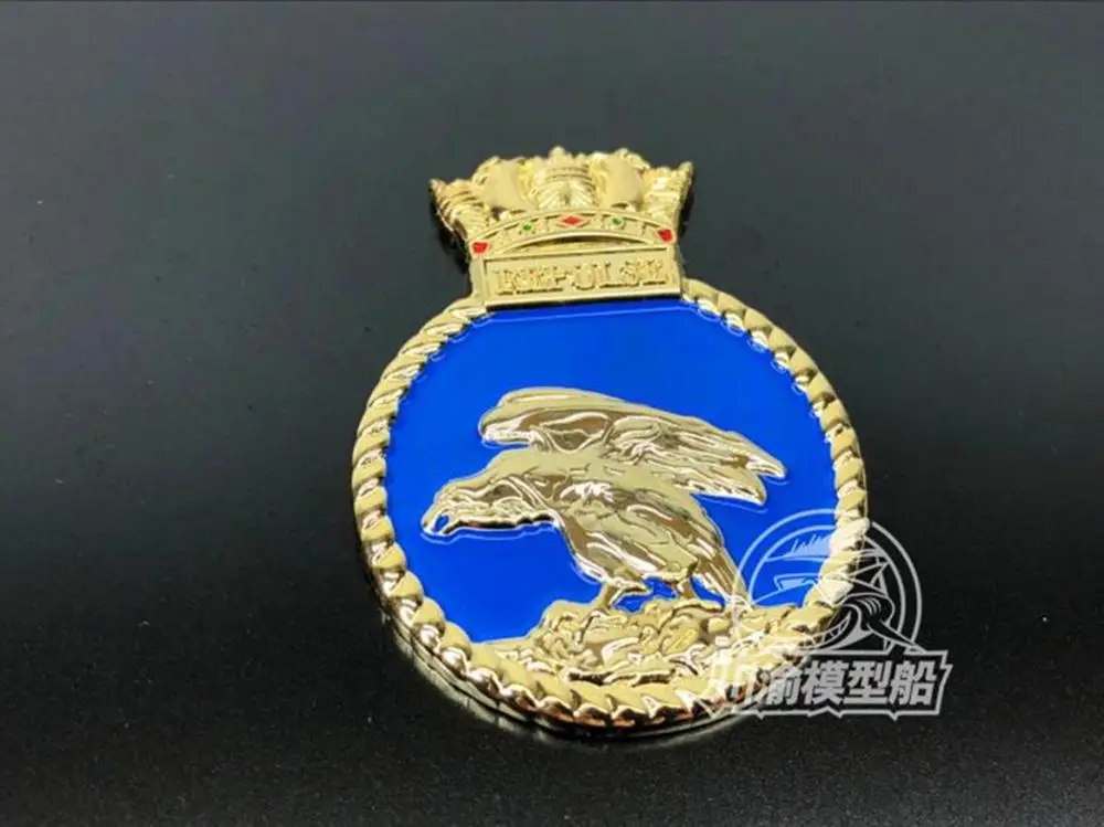 

Металлический значок Геральдика HMS Боевой крейсер Репульс Модель корабля Дисплей