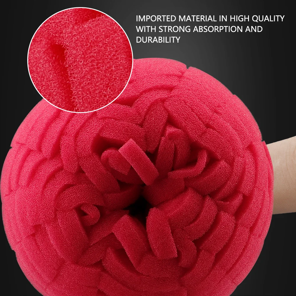 (Single Sale) SPTA Car Wheel Polishing Ball Cone Foam Sponge Kit for Electric Drill 3/ 4 inch Detailing Hub Buffering