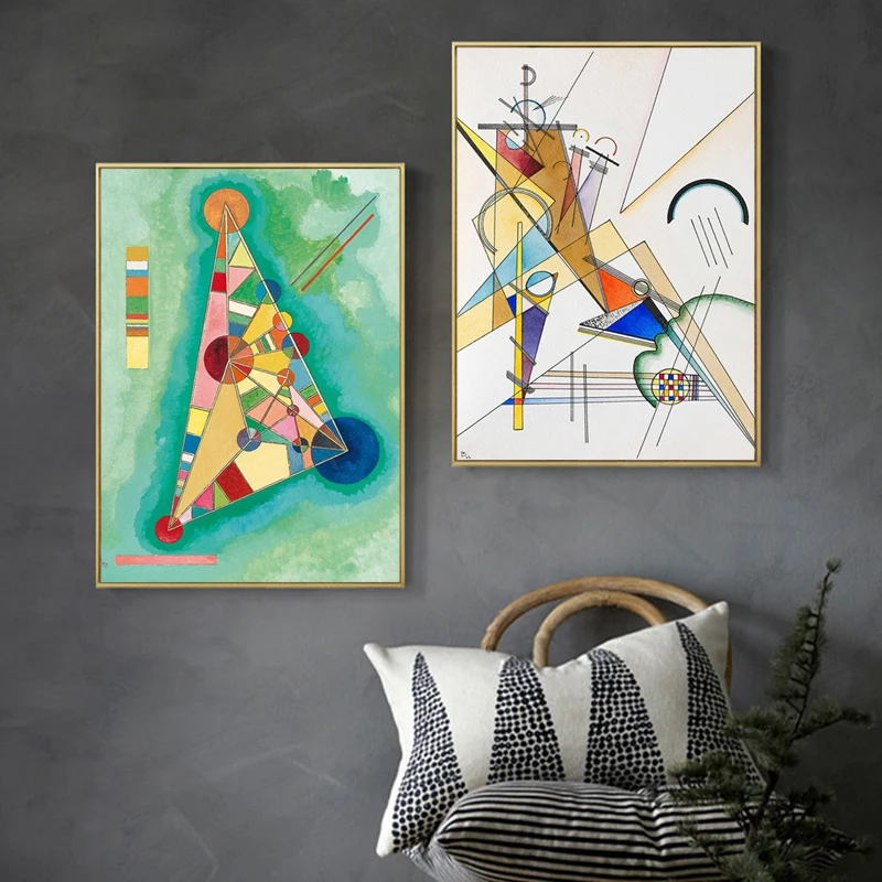 Famoso arte Vintage Wassily Kandinsky lienzo pintura póster e impresión Cuadros cuadro artístico de pared para sala de estar decoración del hogar Cuadro