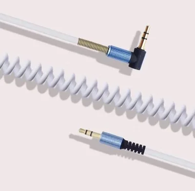 3. Cavo Aux a 5 Jack cavo Audio a molla per auto da 3.5mm jack placcato in oro cavi per altoparlanti da maschio a maschio per altoparlante per cuffie