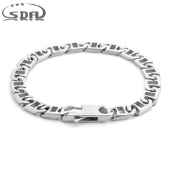 Trendy 7.5inch Small Hand Chain bracelet Bangels for Men Simple fashion Stainless Steel Jewelry Boys bracelet gift B331