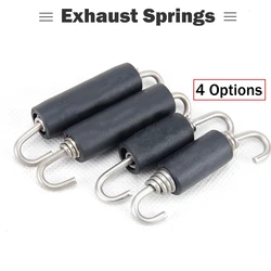 68mm 60mm Motorcycle Exhaust Muffler Springs Tension Black Springs Ruber with Logo Escape Moto Springs