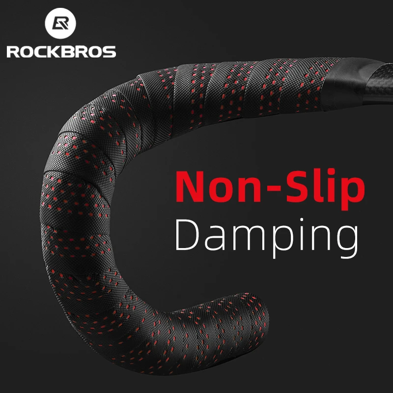 ROCKBROS Road Bike Handlebar Tape PU EVA Anti-slip Wrap Cycling Comfortable Soft Shockproof Grips Belts Bicycle Accessories