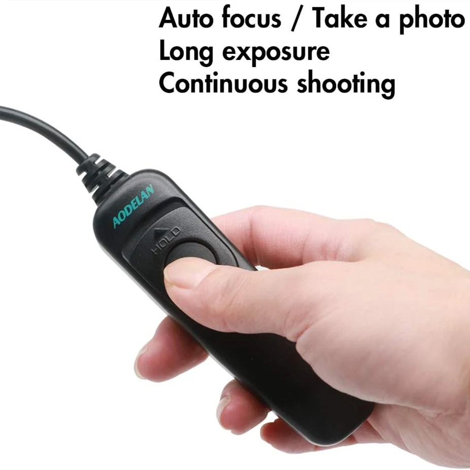 AODELAN Wired Shutter Release Cable for Sony Multi Terminal Camera, Single /Bulb Shooting, Anti-Shake, 90cm Cord No Battery Need