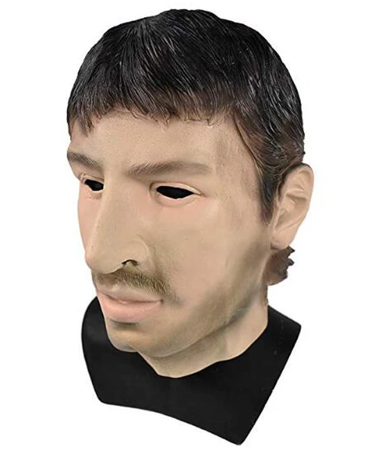 Realistic Latex Human Mask Scary Full Head Male Man Masks for Halloween Costume Cosplay Fancy Dress