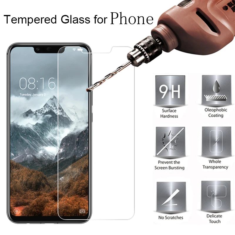 Tempered Glass For ZTE A5 A7 2020 2019 Screen Protector ZTE Blade V10 Vita Z17 V8 Mini V7 Lite Axon 11 5G Protective Film