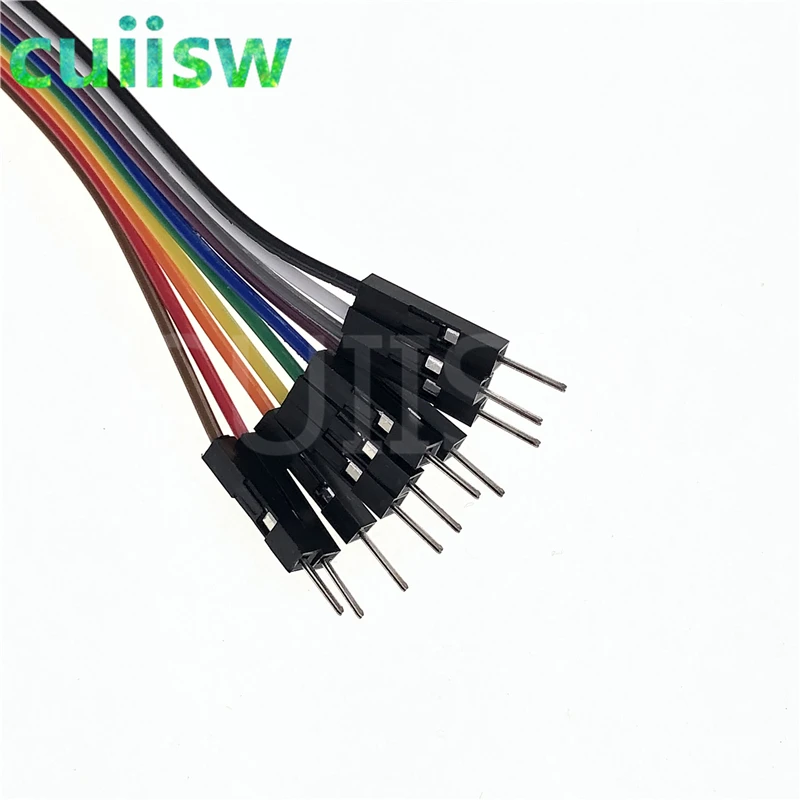 20 سنتيمتر 30 سنتيمتر 10pin مزدوجة نهاية التمساح كليب الانتقال سلك الذكور الإناث التمساح كليب اختبار الرصاص سلك توصيل معزز خط كابل اتصال ذاتي الصنع