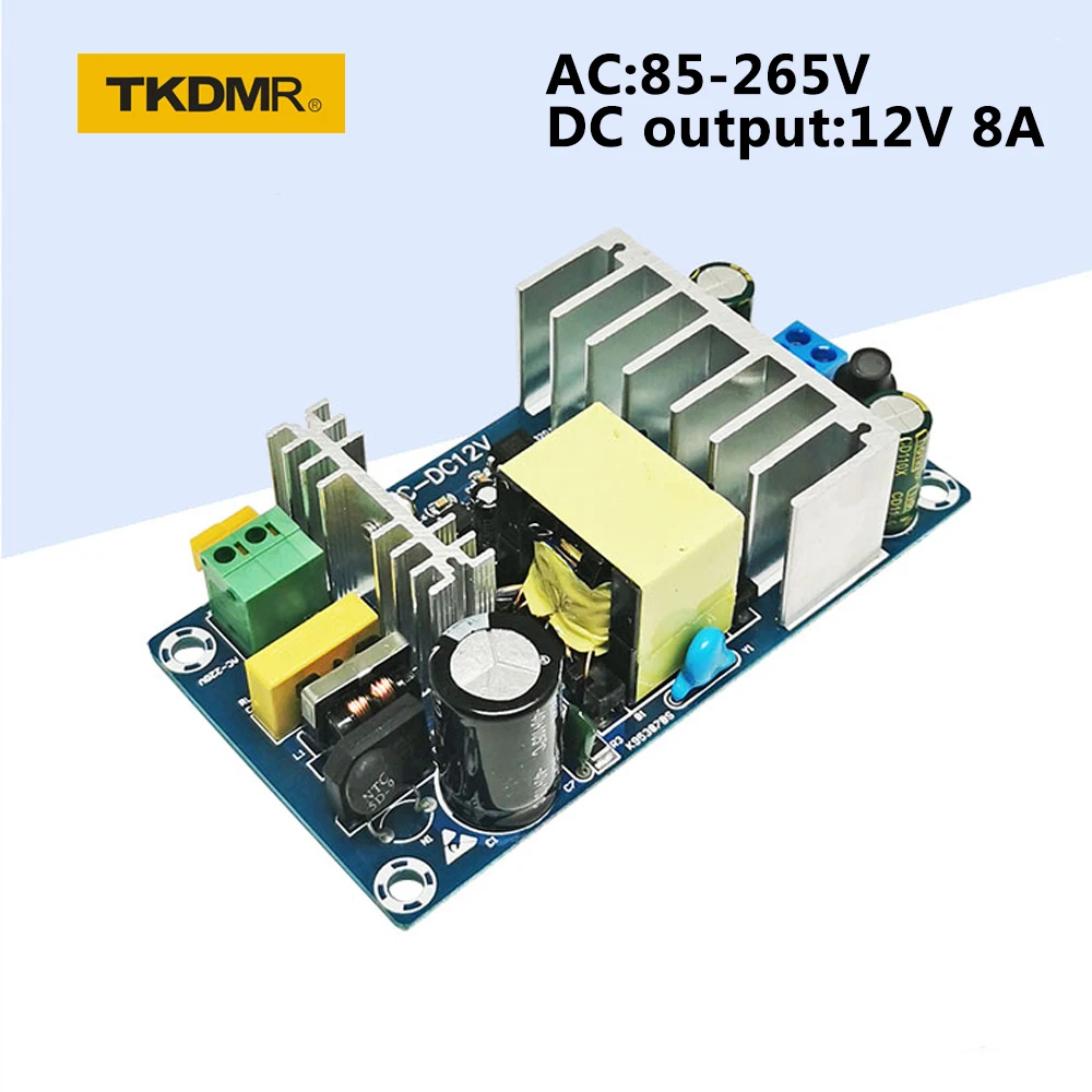 TKDMR Power Supply Module Board Switch AC-DC Switch Power Supply Board 12V 8A 100W high power power bare board AC85 ~ 265V