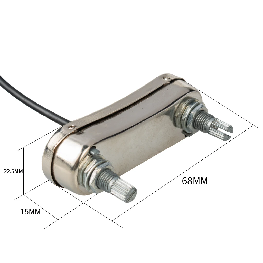 Electric Violin Pickup Bridge Preamp Set For 4/4 Violin W/ Tone & Volume Knob Pickup Bar W/ 2.5mm Plug Transducer & 6.35mm Jack