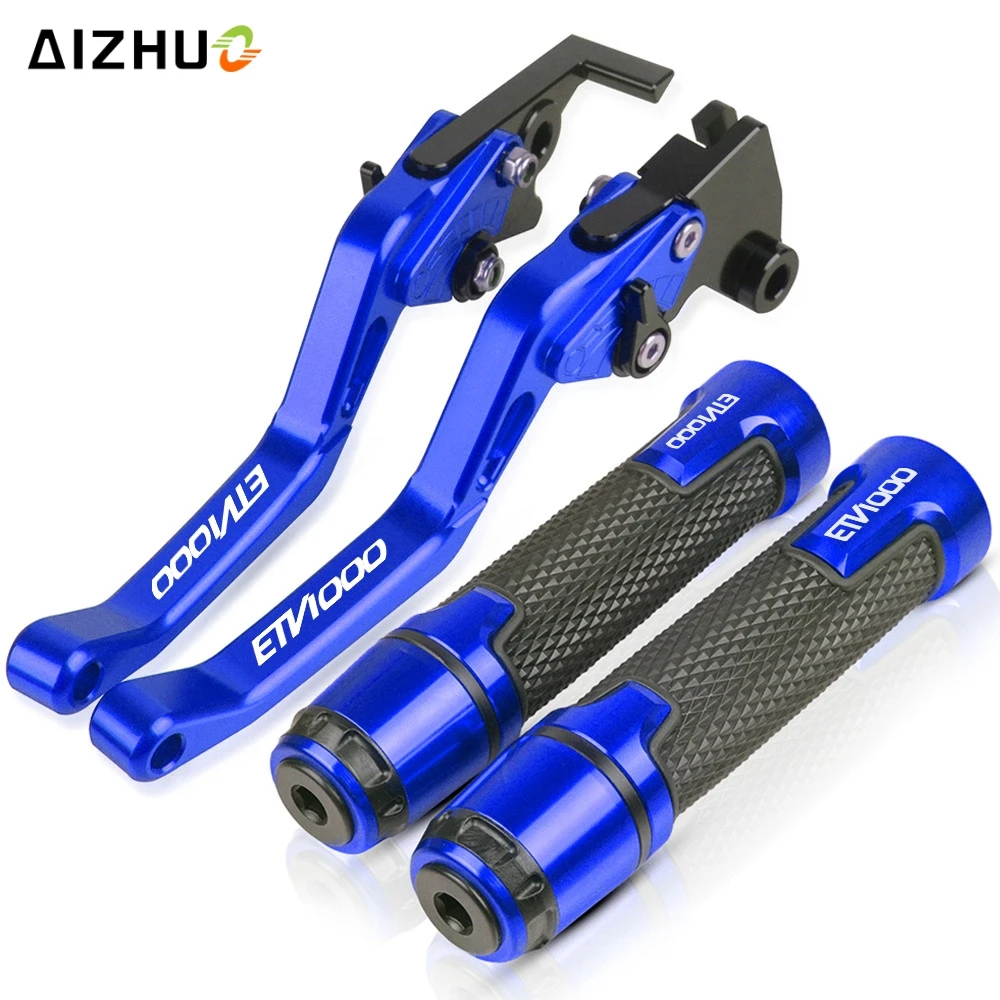 ETV 1000 7/8'' 22MM Brakes Clutch Levers Motorcycle Handlebar Grips FOR APRILIA ETV1000  2002-2007 2003 2004 2005 2006 CNC LOGO