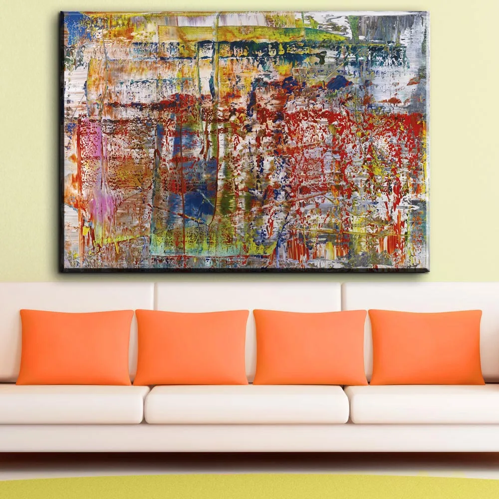 Graffiti Gerhard Richter Posters Artwork Wall Art Pictures Decorative Printed Canvas Paintings Decoration Living Room Home Decor