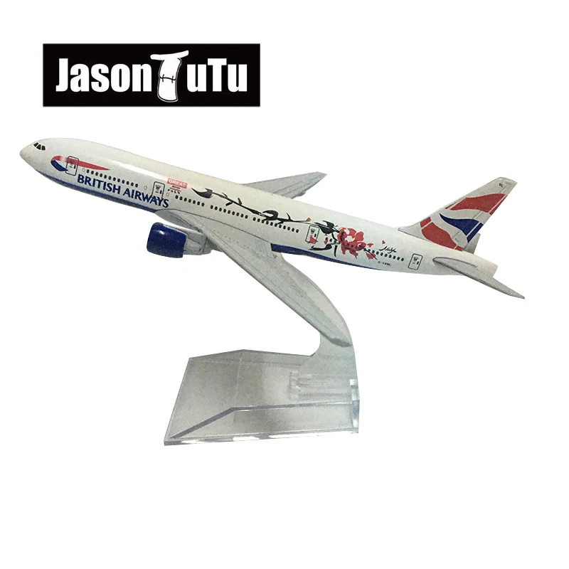 

JASON TUTU 16cm British Airways Boeing 777 Airplane Model Plane Model Aircraft Diecast Metal 1/400 Scale Planes Drop shipping