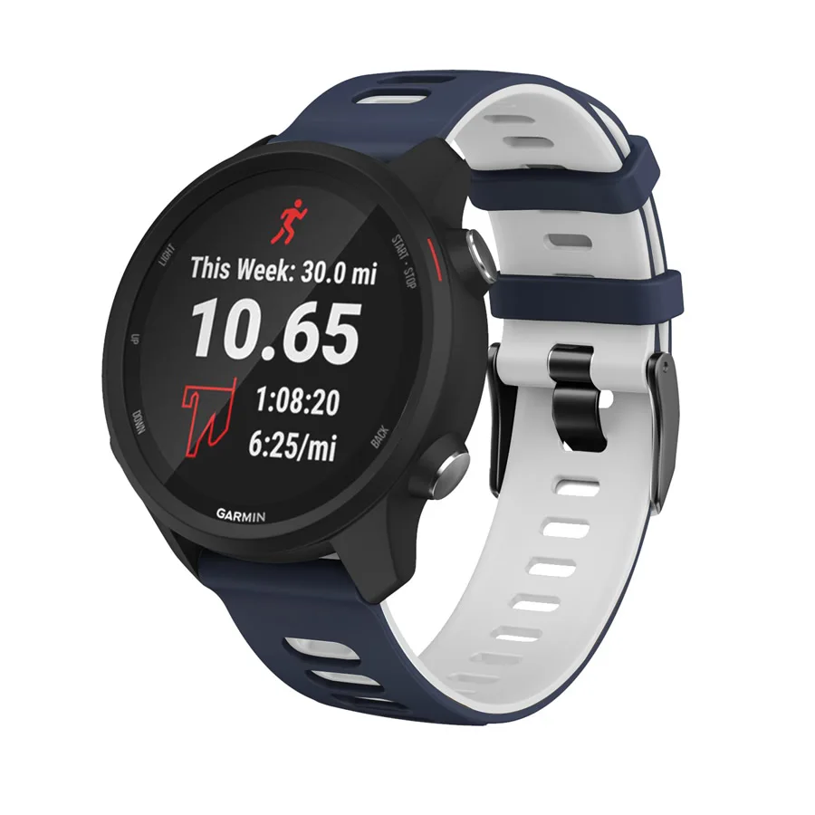 Garmin Venu 2 용 실리콘 팔찌 Garmin Forerunner 158 M 245 55 용 스포츠 시계 밴드 Vivoactive 4 3 Venu 손목 스트랩