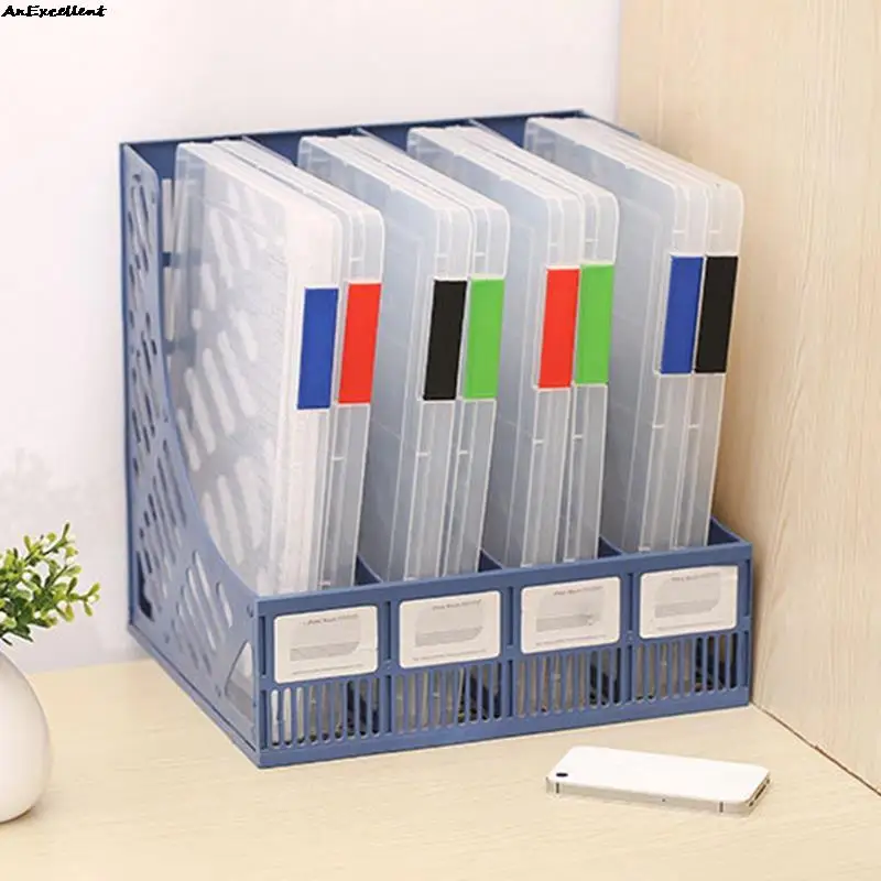A4 File Holder Transparent Dustproof File Sorting Storage Box Portable A4 Paper Organizer Document Case Office Table Desk